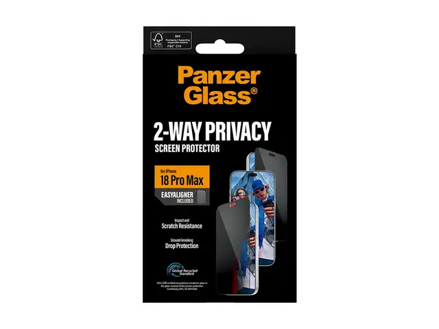 PanzerGlass - Skjermbeskyttelse for mobiltelefon - ultravid passfo...