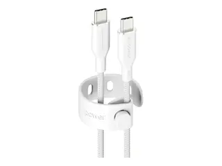 empower - USB-kabel - USB-C (hann) til USB-C (hann) USB 2.0 - 48 V - 5 A - 1.2 m - Fast Power Charging (240W) - sølvhvit