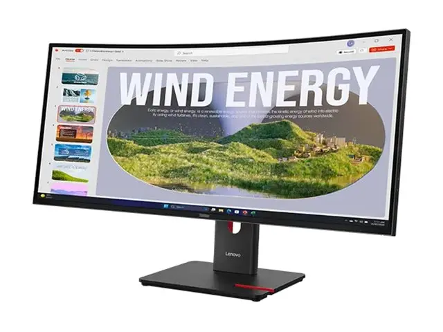 Lenovo ThinkVision T34WD-40 - LED-skjerm kurvet 34" 3440 x 1440 UW...