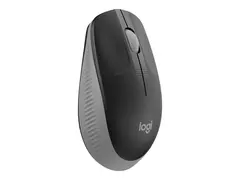 Logitech M190 - Mus - optisk - 3 knapper trådløs - USB trådløs mottaker - mellomgrå