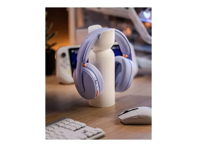 Logitech G G325 - Hodesett - full størrelse Bluetooth / LIGHTSPEED - trådløs - USB-C via Bluetooth-adapter - lilla 
