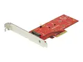 StarTech.com M2 PCIe SSD Adapter - x4 PCIe 3.0 NVMe / AHCI / NGFF / M-Key Low Profile and Full Profile - SSD PCIe M.2 Adapter (PEX4M2E1) - grensesnittsadapter - M.2 Card - PCIe x4