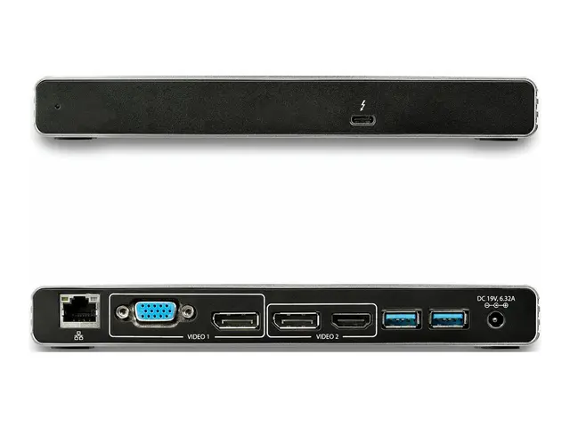 StarTech.com Thunderbolt 3 Dock, Dual 4K 60Hz Monitor TB3 Docking ...