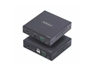 StarTech.com HDMI KVM Extender Over IP Network, 4K 60Hz, Driverless Sender- og mottakerpakke - video/lyd/USB-utvider - HDMI