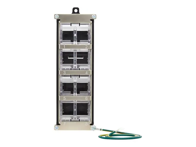 Eaton Tripp Lite Series 8-Port Metal DIN-Rail Mounting Keystone Pa...