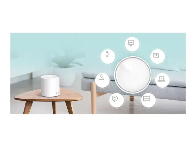 TP-Link Deco X60 - Wi-Fi-system (3 rutere) 1GbE Wi-Fi 6 Dobbeltbånd