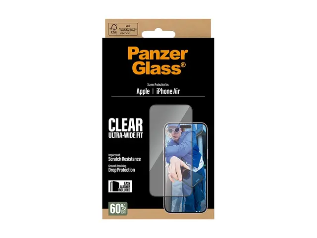 PanzerGlass - Skjermbeskyttelse for mobiltelefon ultravid passform...