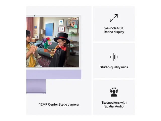 Apple iMac with 4.5K Retina display - alt-i-ett M4 16 GB SSD 256 L...