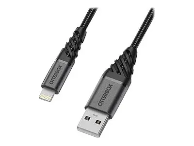 OtterBox Premium - Lightning-kabel USB hann til Lightning 1 m mørk...