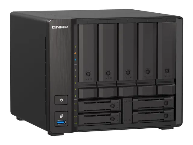 QNAP TS-H973AX-8G - NAS-server 9 brønner SATA 6Gb/s RAID 0, 1, 5, ...