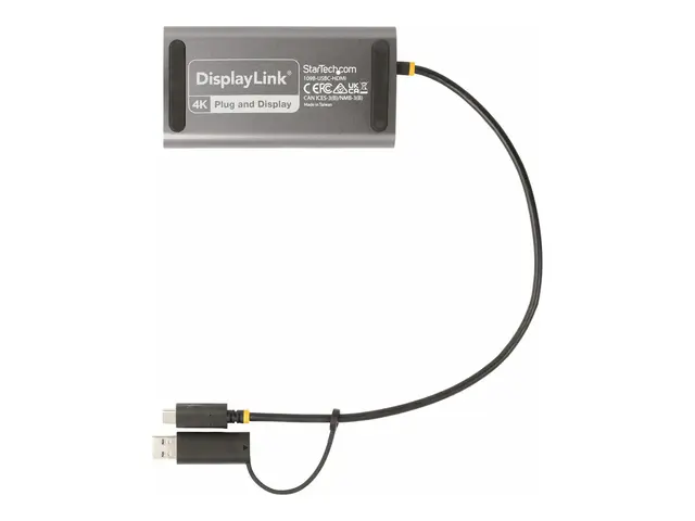 StarTech.com USB-C to Dual-HDMI Adapter, or A 2x HDMI, 4K 60Hz, 10...