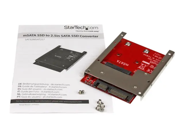 StarTech.com mSATA SSD to 2.5in SATA Adapter Converter - mSATA to ...