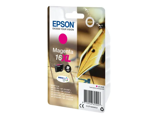 Epson 16XL - 6.5 ml - XL - magenta - original - blister - blekkpat...