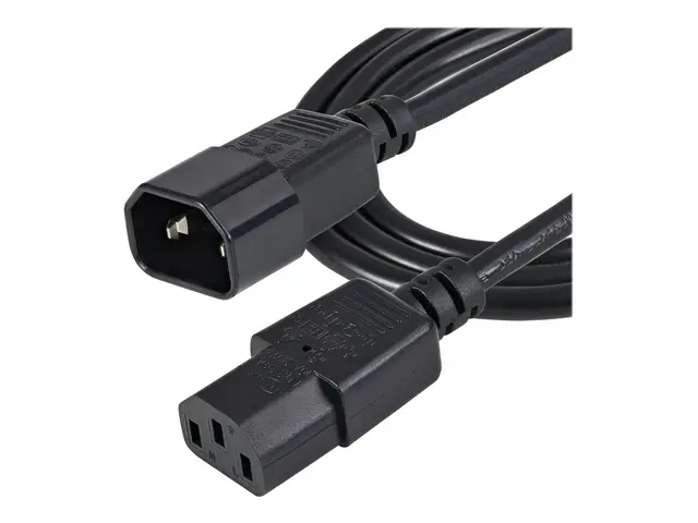 StarTech.com 1m (3ft) Power Extension Cord, C14 to C13, 10A 125V, ...