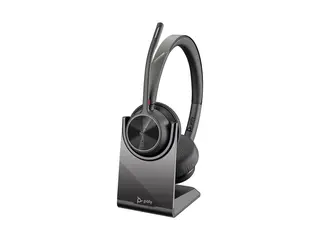 Poly Voyager 4320-M - Hodesett - on-ear - Bluetooth tr&#229;dl&#248;s, kablet - USB-A via Bluetooth-adapter, USB-A - svart - Certified for Microsoft Teams, Zoom Certified