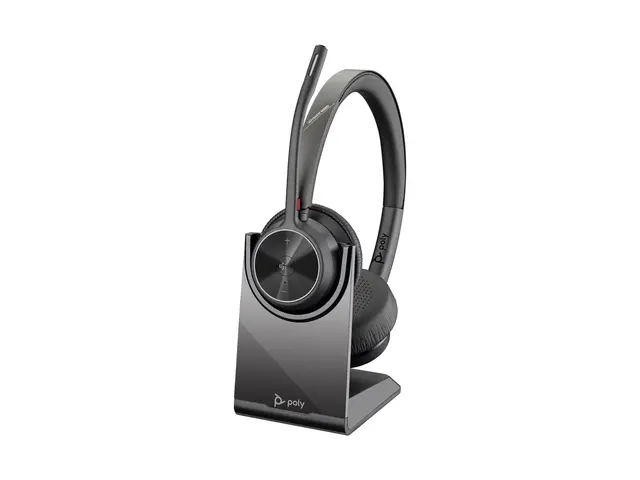 Poly Voyager 4320-M - Hodesett on-ear Bluetooth trådløs, kablet US...