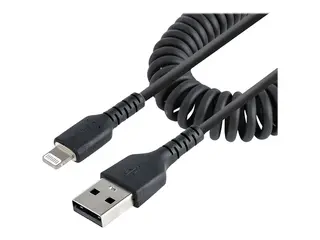 STARTECH.COM 1m 3ft USB to Lightning Cable MFi Certified Coiled iPhone Charg