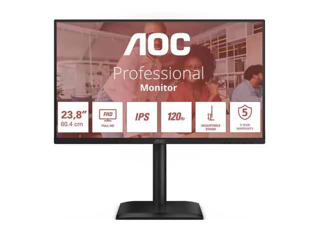 AOC 24E4U - LED-skjerm 24" (23.8" synlig) 1920 x 1080 Full HD (108...