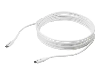 STARTECH.COM USB C to USB C Cable - 13 ft / 4m - 5A PD - M/M - White - USB 2.0
