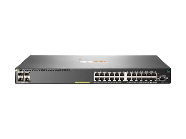 HPE Aruba 2930F 24G PoE+ 4SFP+ TAA - Switch - L3 - Styrt - 24 x 10...