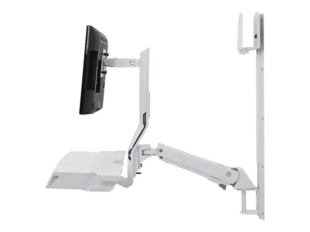 Ergotron SV Combo System with Worksurface & Pan, Small CPU Holder ...