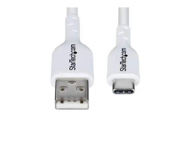 StarTech.com 3m (9.8ft) White USB-A to USB-C Charging Cable/Cord, ...