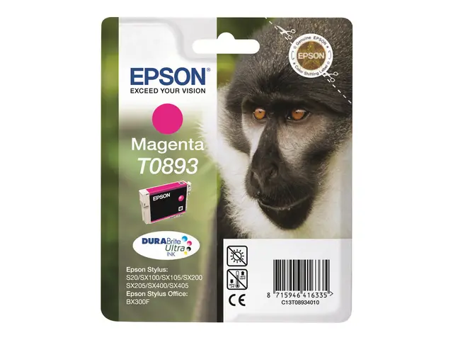 Epson T0893 - 3.5 ml - magenta - original - blister - blekkpatron ...