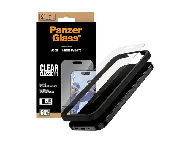PanzerGlass - Skjermbeskyttelse for mobiltelefon classic fit with ...