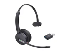 Yealink WH64 Hybrid Mono - Hodesett on-ear - DECT / Bluetooth - tr&#229;dl&#248;s - USB-A via DECT adapter, USB-C - UC-sertifisert