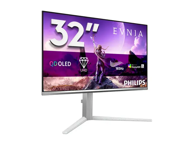 31,5, 3840x2160, QD-OLED, Flat, H/A 13 MM, QD-OLED UHD 165Hz / HDR400 TrueBlack 