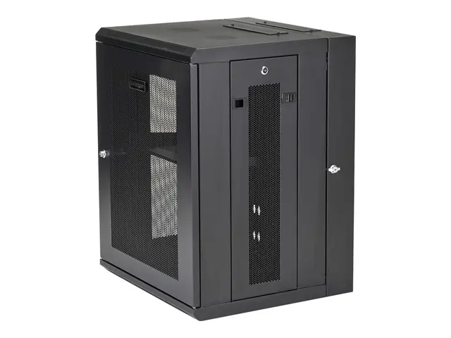 Startech 15U 19" Wall Mount Network Cabinet, 16" Deep Hinged Locki...