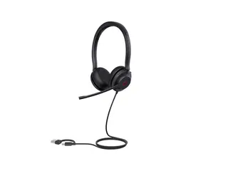 Yealink UH35 Dual - Hodesett - on-ear kablet - USB-A, USB-C - svart - Certified for Microsoft Teams, UC-sertifisert