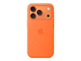 Apple - Baksidedeksel for mobiltelefon - MagSafe-samsvar silikon - oransje - for iPhone 17 Pro