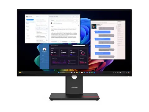 Lenovo ThinkVision T27UD-40 - LED-skjerm 27" - 3840 x 2160 4K @ 60 Hz - IPS - 350 cd/m² - 1500:1 - DisplayHDR 10 - 4 ms - HDMI, DisplayPort, USB-C - eklipsesvart