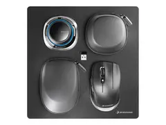 3Dconnexion SpaceMouse Wireless Kit 2 - 3D-mus ergonomisk - 2 knapper - tr&#229;dl&#248;s, kablet - 2.4 GHz