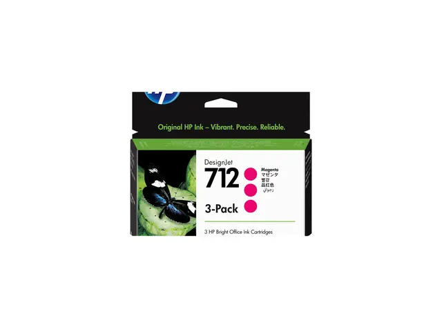 HP 712 - 3-pack - 29 ml - magenta - original - DesignJet - blekkpa...