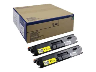 Brother TN900y - 2-pack - gul - original tonerpatron - for Brother HL-L9300CDWTT, MFC-L9550CDWT