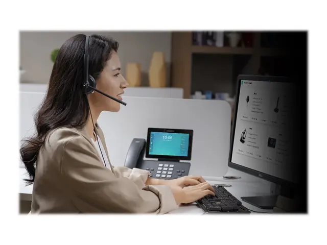 Yealink UH34 Dual - Hodesett on-ear kablet USB svart Certified for...