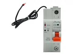 Shelly Pro 1CB - Automatisk vernebryter (DIN-skinnemonterbar) AC 230 V - Ethernet, Wi-Fi, Bluetooth 4.2 - utgangskontakter: 1 - lys grå (RAL 7035)