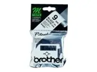Brother M-K221BZ - Svart p&#229; hvitt - Rull (0,9 cm x 8 m) 1 kassett(er) merketape for P-Touch PT-55, PT-65, PT-75, PT-80, PT-85, PT-90, PT-BB4, PT-M95