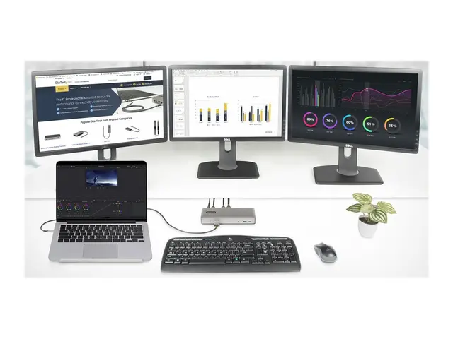 StarTech.com USB-C Docking Station - Multi Monitor HDMI/DP/DP Alt ...