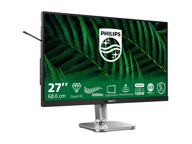 Philips 27B2G5601 - 5000 Series LED-skjerm USB 27" 2560 x 1440 QHD...