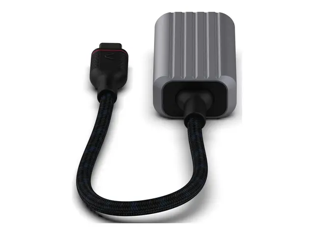 Unisynk - Video adapter 24 pin USB-C hann til HDMI 15 cm grå støtt...