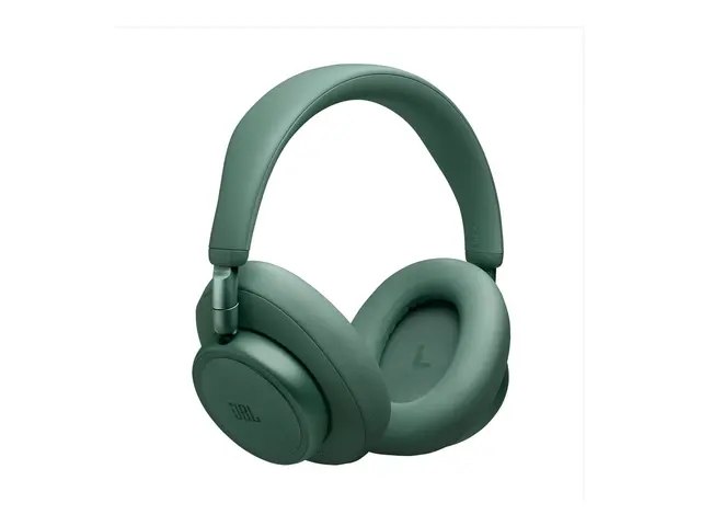 JBL LIVE 780NC - Hodetelefoner med mikrofon full størrelse - Bluetooth - trådløs, kablet - aktiv støydemping - 3,5 mm jakk - grønn 