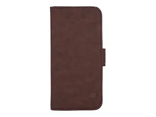 Gear by Carl Douglas - Lommebok for mobiltelefon 3 kortspor - MagSafe-samsvar - kunstl&#230;r - brun - for Apple iPhone 15 Pro