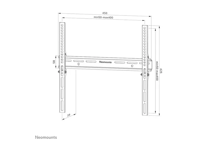 Neomounts WL30-350BL14 - Monteringssett (veggmontering) fast for f...