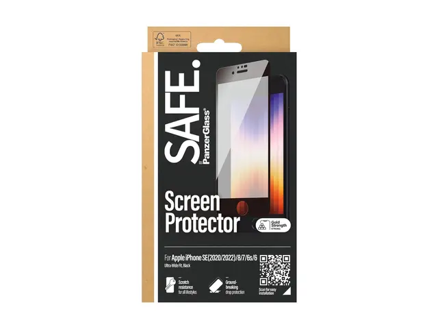 SAFE. by PanzerGlass - Skjermbeskyttelse for mobiltelefon glass ra...