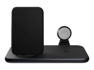Zens Aluminium Series 4 in 1 - Trådløst ladestativ + AC-strømadapter 45 watt - Apple Fast Charge, FC (USB) - på kabel: USB-C - hvit