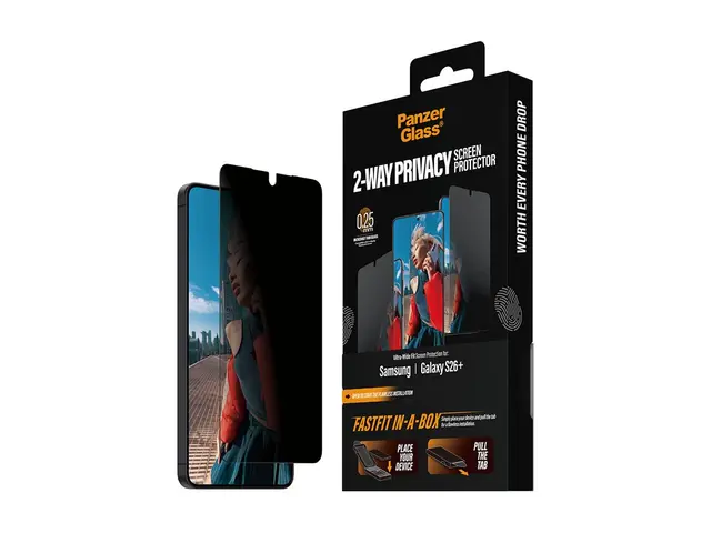 PanzerGlass - Skjermbeskyttelse for mobiltelefon ultra-bred passfo...
