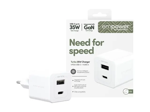 empower by PanzerGlass - Strømadapter 35 watt Power Delivery 3.1 2...